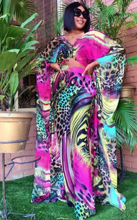 Ensemble Léopard Femme Africaine