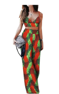Ensemble Pantalon en Pagne Africain Pour Femme