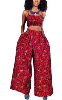 Ensemble Pantalon Femme En Pagne Africain