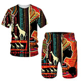 Ensemble T-Shirt Africain Homme