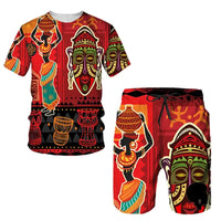 Ensemble T-Shirt Africain Homme