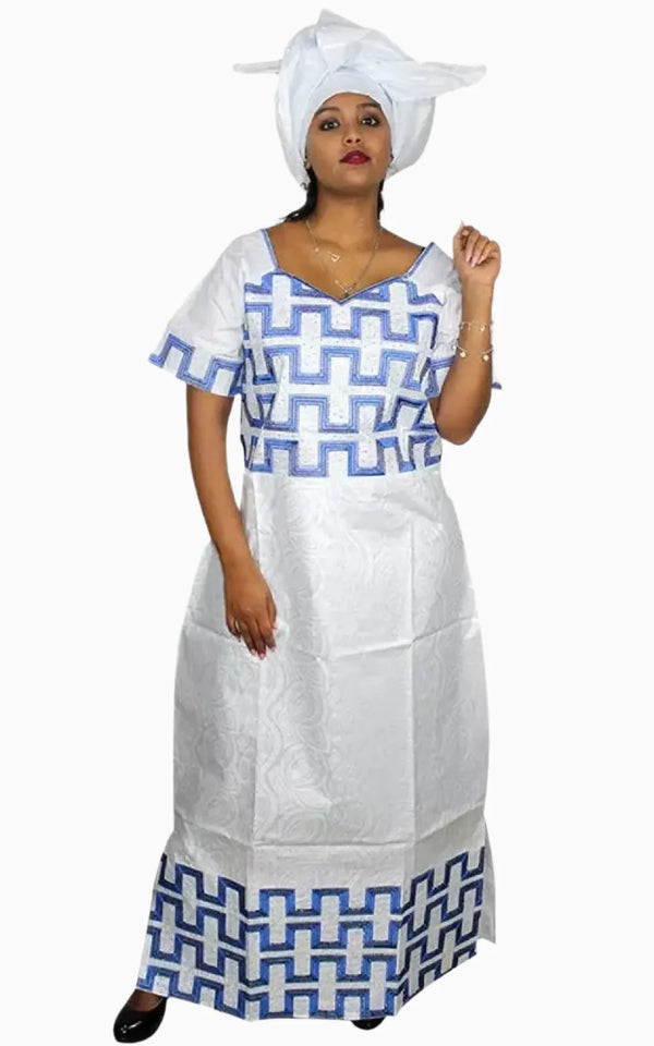 Grand Boubou Blanc Pour Femme
