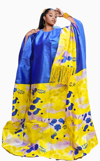 Grand Boubou Femme Avec Echarpe