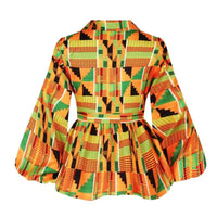 Haut Africain Femme Motif Kente