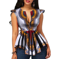 Haut Motif Africain Femme