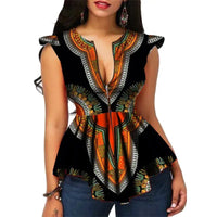 Haut Motif Africain Femme