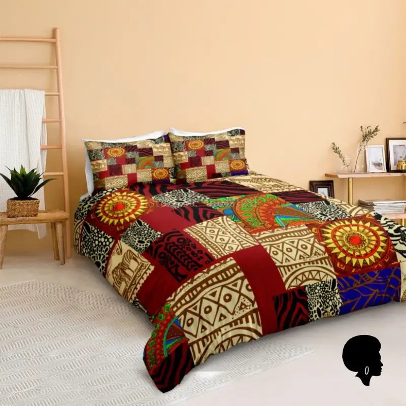 Couette Symbole Africain - Literie Décorative Neuve