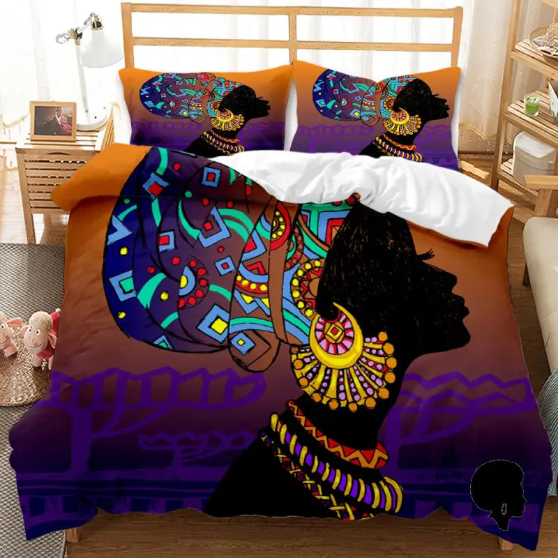 Housse De Couette Motif Africain – Afro Élégance