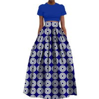 Jupe Africaine Bleue