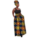 Jupe Africaine Jaune Orange