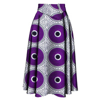 Jupe Africaine Motif Violet et Blanc