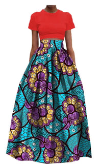 Jupe Longue Motif Africain