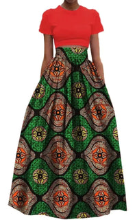 Jupe Longue Motif Africain