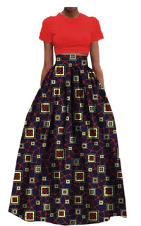 Jupe Longue Motif Africain
