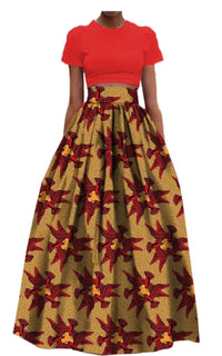Jupe Longue Motif Africain