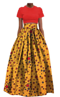 Jupe Longue Motif Africain