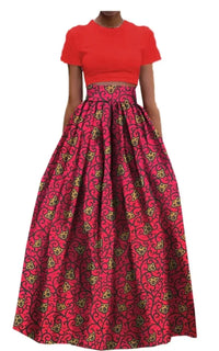 Jupe Longue Motif Africain