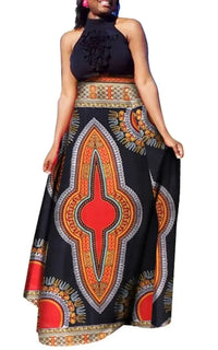 Jupe Longue Tissu Africain