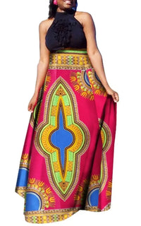 Jupe Longue Tissu Africain