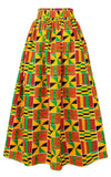 Jupe Tissu Africain