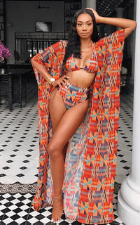 Maillot De Bain En Tissu Africain