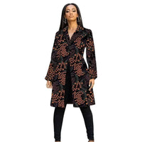 Manteau Femme en Pagne Africain