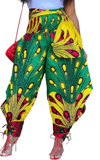 Pantalon Femme Tissu Africain