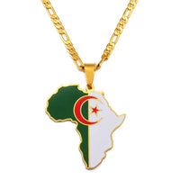 Pendentif Carte Afrique Algérie