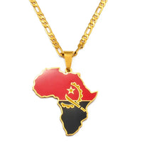 Pendentif Carte Afrique Angola