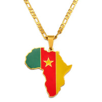 Pendentif Carte Afrique Cameroun