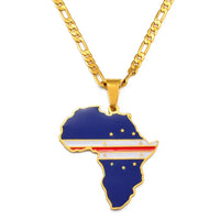 Pendentif Carte Afrique Cap Vert