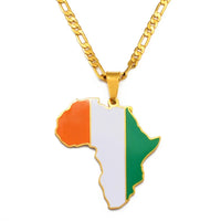 Pendentif Carte Afrique Côte d’Ivoire