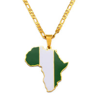 Pendentif Carte Afrique Nigéria