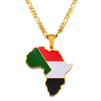 Pendentif Carte Afrique Soudan