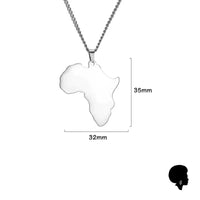 Pendentif Carte D’Afrique avec Coeur