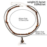 Pendentif Perle en Bois Africain