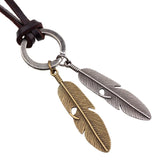 Pendentif Tribal Cordon en Cuir