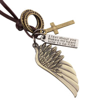 Pendentif Tribal Cordon en Cuir