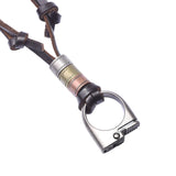 Pendentif Tribal Cordon en Cuir