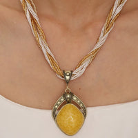 Pendentif Vintage Africain en Pierre