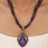 Pendentif Vintage Africain en Pierre