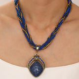 Pendentif Vintage Africain en Pierre