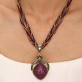 Pendentif Vintage Africain en Pierre