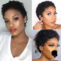 Perruque Cheveux Court Afro