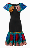 Robe Africaine à Col Volant