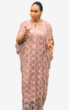 Robe Africaine Champagne Pailletée
