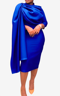 Robe Africaine Chic Midi Unie