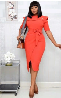 Robe Africaine Chic Rouge