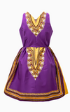 Robe Africaine Chic Violette