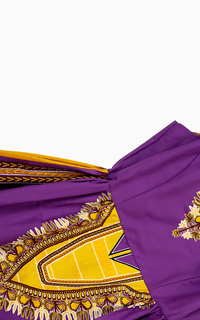 Robe Africaine Chic Violette